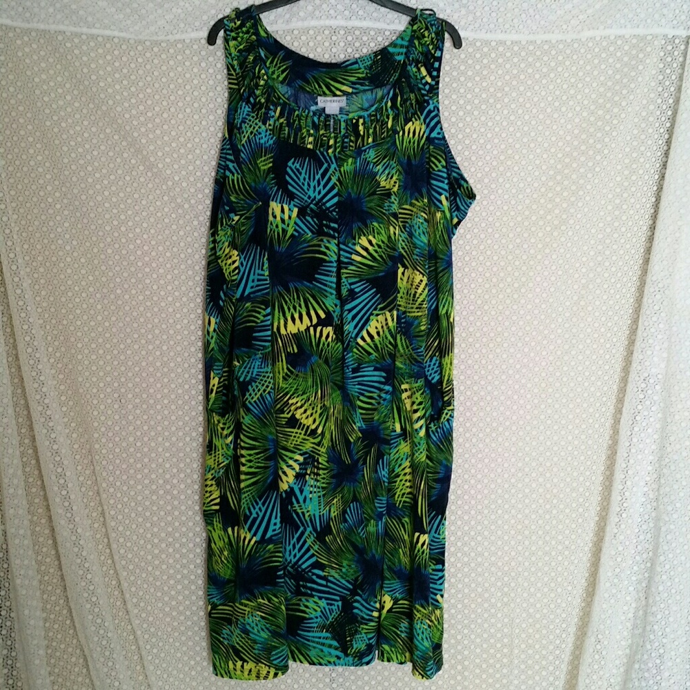 Catherines dress plus size 3x 26/28W used exotic